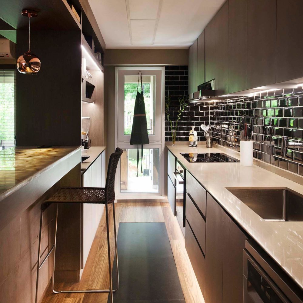 Cocina de Martinez con mesadas en Silestone noka.