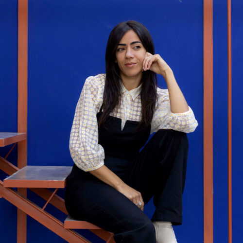 Eme Carranza en su estudio