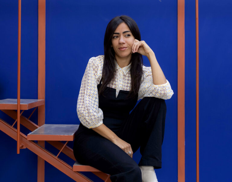 Eme Carranza en su estudio